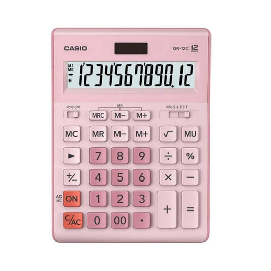 Calculadora Escritorio Mini Casio GR-12C-PK-W-DP