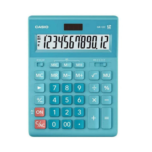 Calculadora Escritorio Mini Casio GR-12C-LB-W-DP