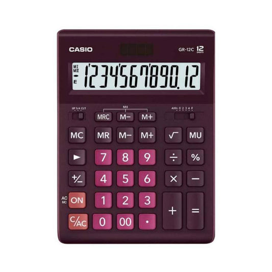 Calculadora Escritorio Mini Casio GR-12C-WR-W-DP